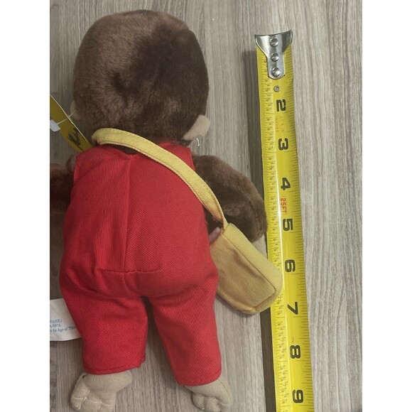 New Vintage Curious George Plush Morning Star Newspaper Bag Toy Network - Picture 3 of 10